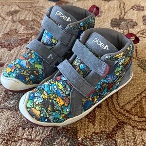 New PLAE max suede nylon shoes ocean print 2.5